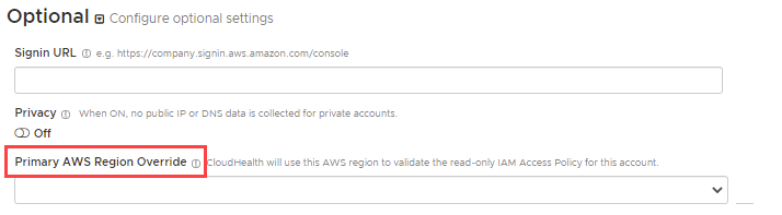 AWS Region Override