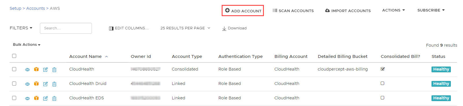 Add AWS Account