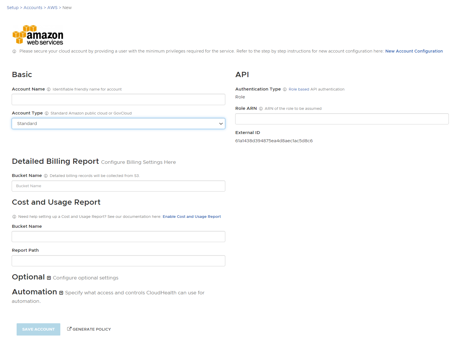 AWS Standard Account