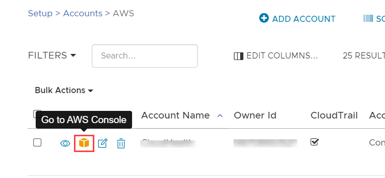Go to AWS Console