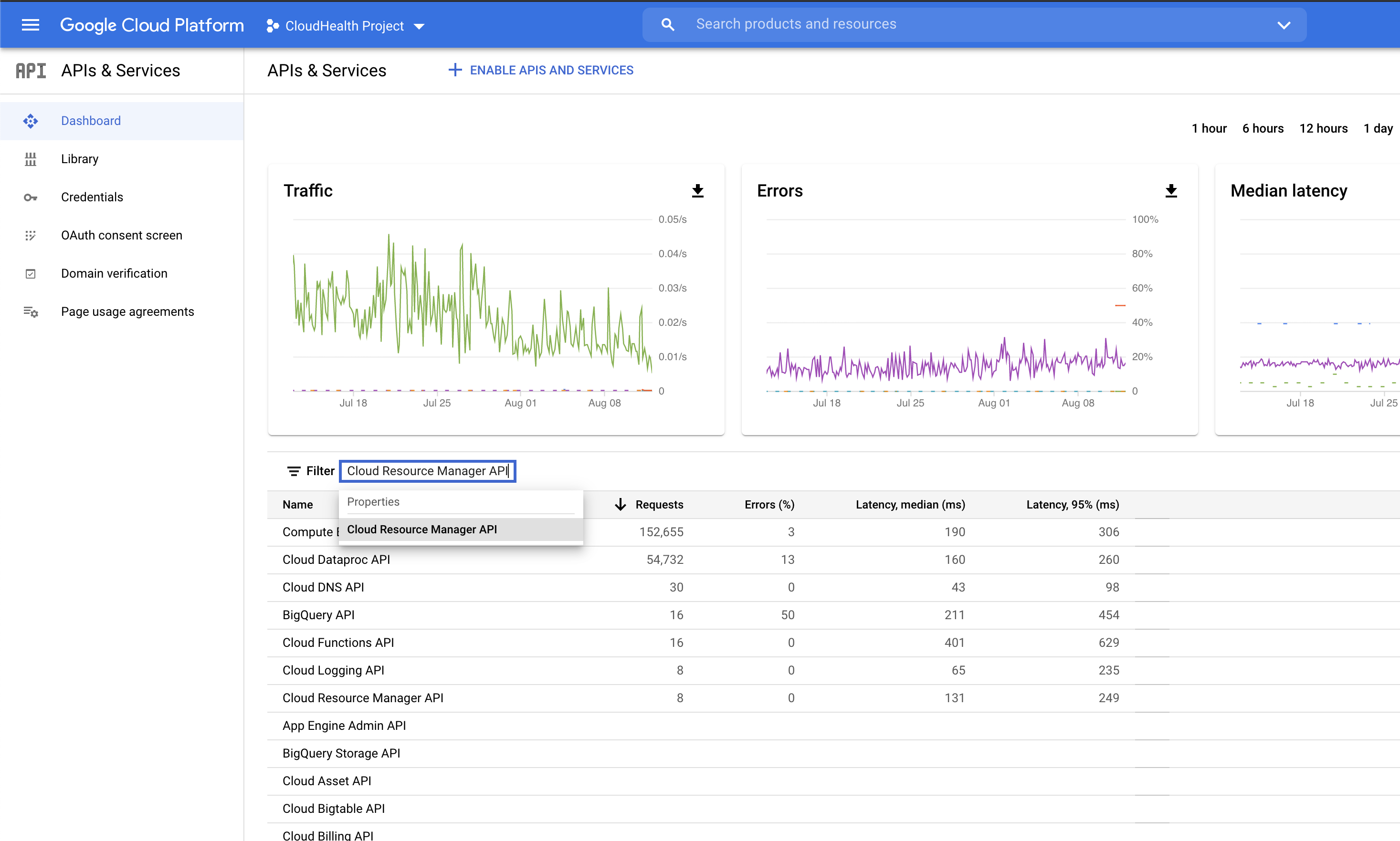 Search for APIs and Services