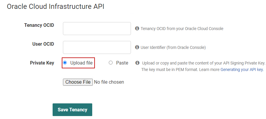 Oracle Cloud Infrastructure API
