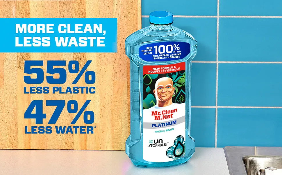 Multi-Surface Cleaner Unstopables Fresh - More Clean, Less Waste - Cuts Through 100% Of Dirt, Grease & Grime