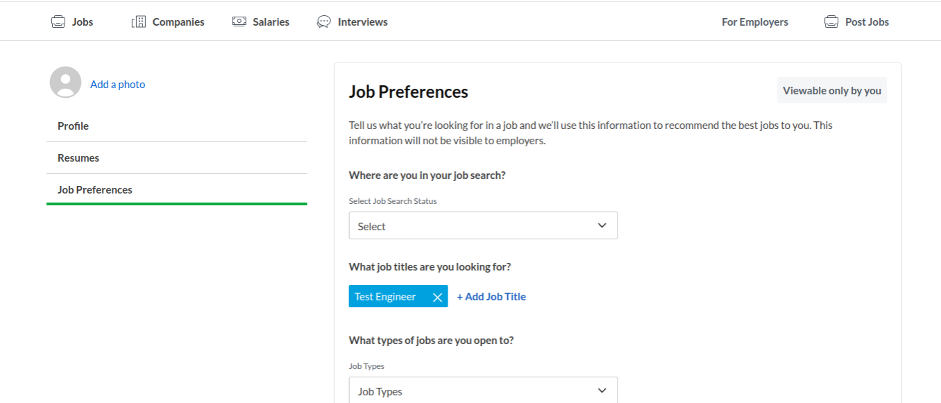 job you want