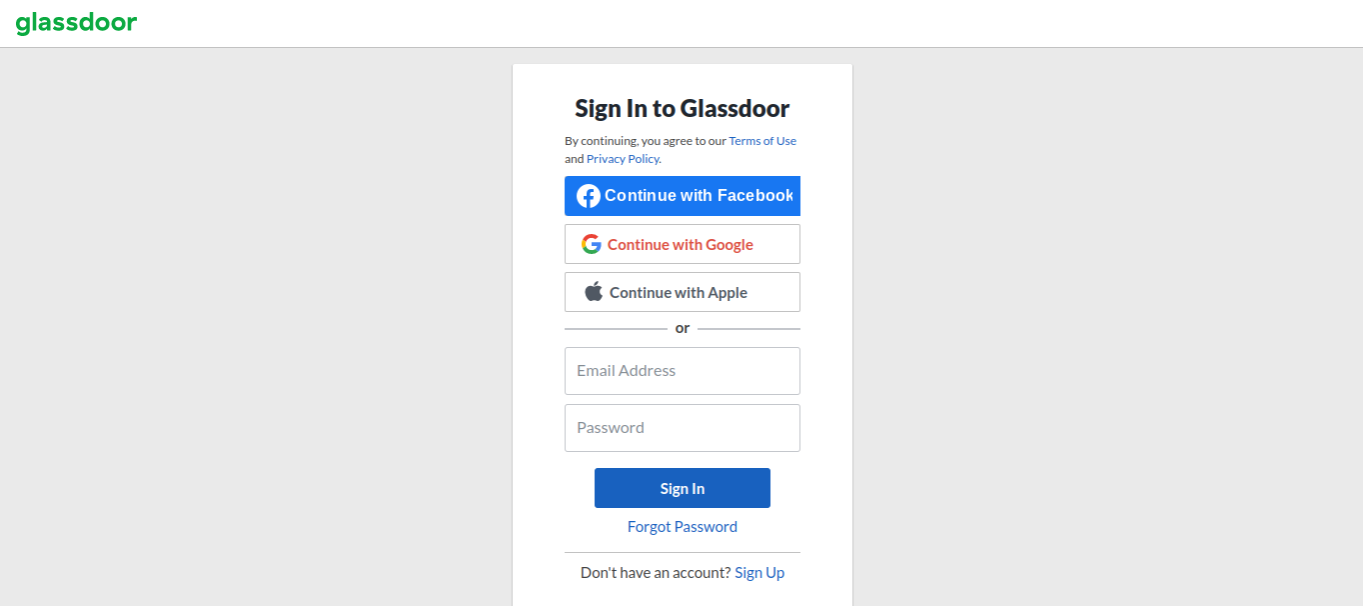 sign up