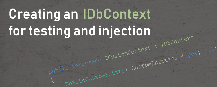 IDbContext and moq4