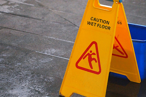 Wet floor sign