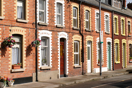 Redbrick terraced houses