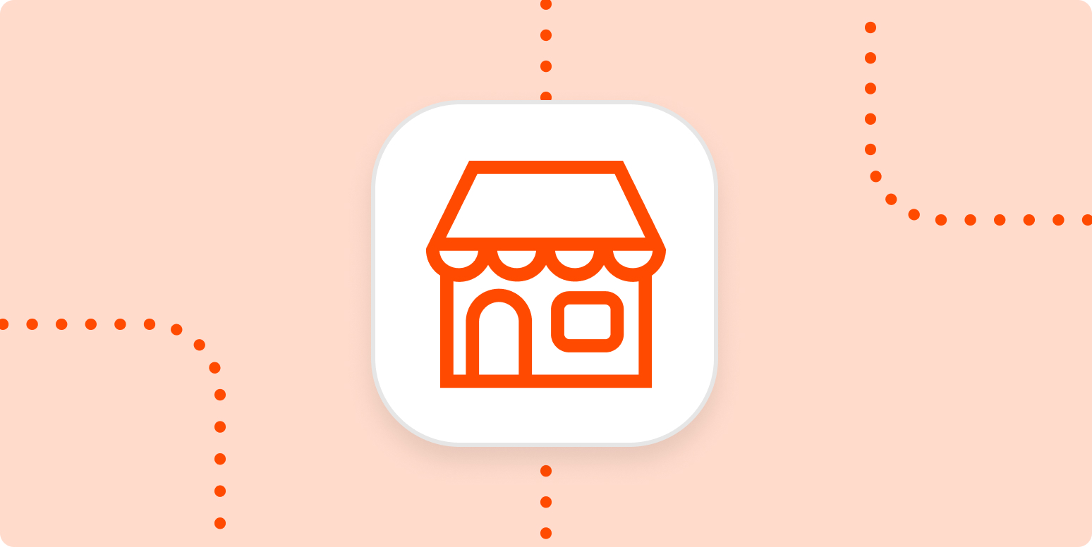 Hero image icon of a small business storefront