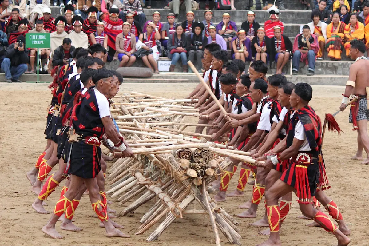 Witness the vibrant Sekrenyi Festival in Tuophema with TravelTaxi's cultural tours in Nagaland, India.