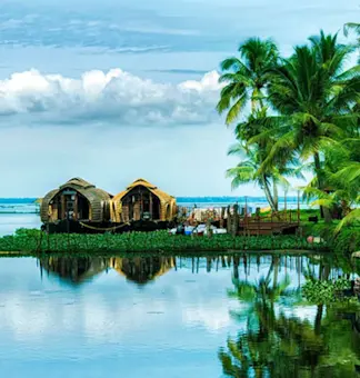 Experience the serene Kerala backwaters with TravelTaxi's guided houseboat tours in Alleppey.