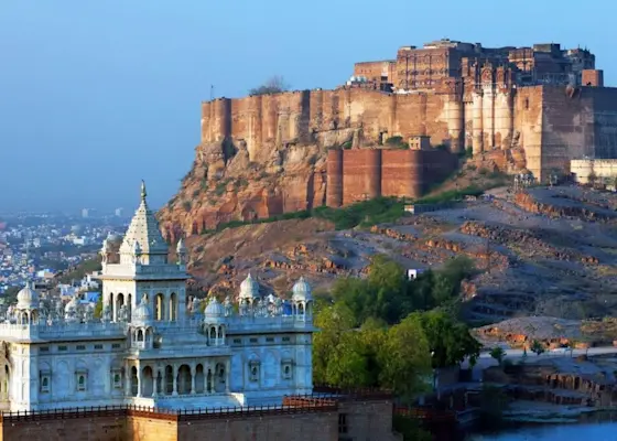 Colorful spices and textiles at Sardar Market, Jodhpur - Explore with TravelTaxi for an authentic experience.