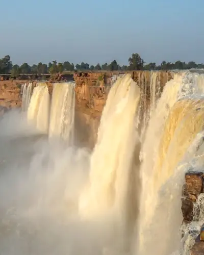 Unwind in Chhattisgarh's natural paradise with TravelTaxi - The serene Tirathgarh Waterfalls.