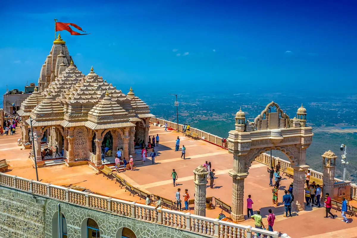 Discover the majestic Somnath Temple with TravelTaxi's guided tours in Gujarat.