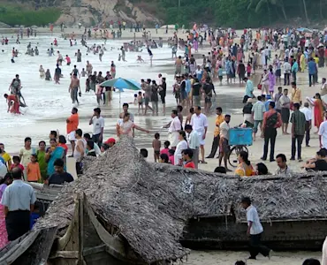 Explore vibrant local culture at Kovalam Fish Market with TravelTaxi's guided morning tours in Kerala.