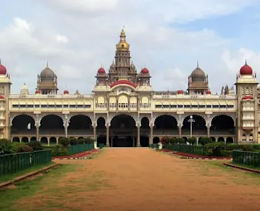 Experience the grandeur of Mysore Palace with TravelTaxi's guided royal tours in Karnataka, India.