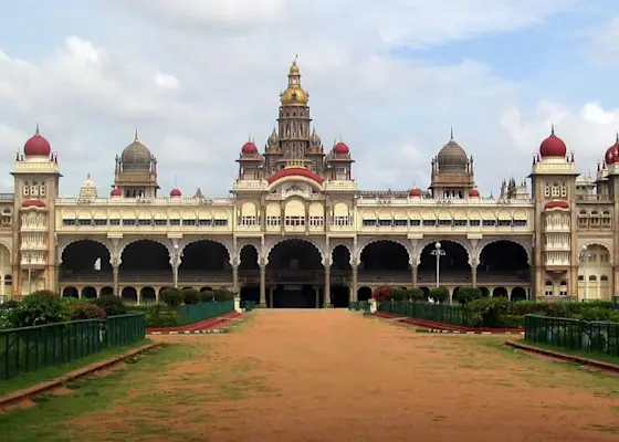 Experience the grandeur of Mysore Palace with TravelTaxi's guided royal tours in Karnataka, India.