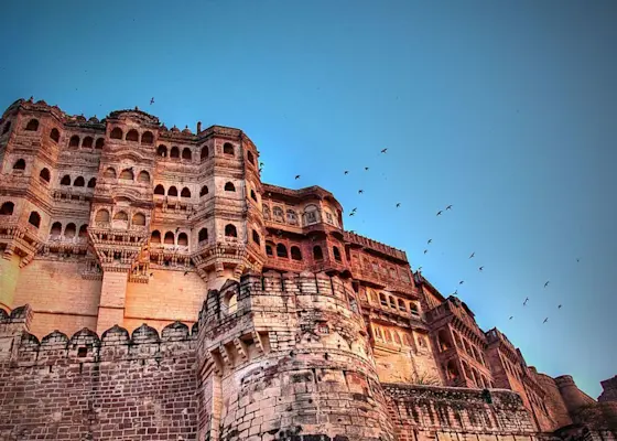 Witness the mesmerizing sunset at Kaylana Lake in Jodhpur - Book your TravelTaxi tour for a picturesque experience.