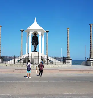 Discover the charming French Quarter with TravelTaxi's guided tours in Puducherry.