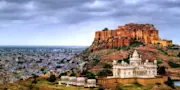 Majestic Mehrangarh Fort in Jodhpur, Rajasthan, India - Explore with TravelTaxi for an unforgettable experience.