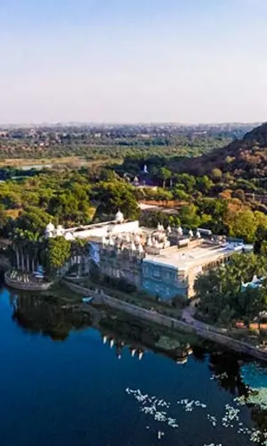 Explore the serene beauty of Gaib Sagar Lake with TravelTaxi's tranquil boat rides in Dungarpur.