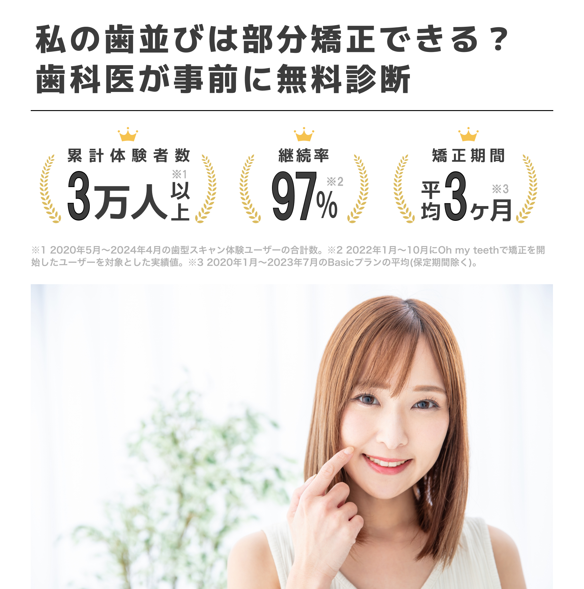 自分の歯並びは部分矯正できる?歯科医が事前に無料診断