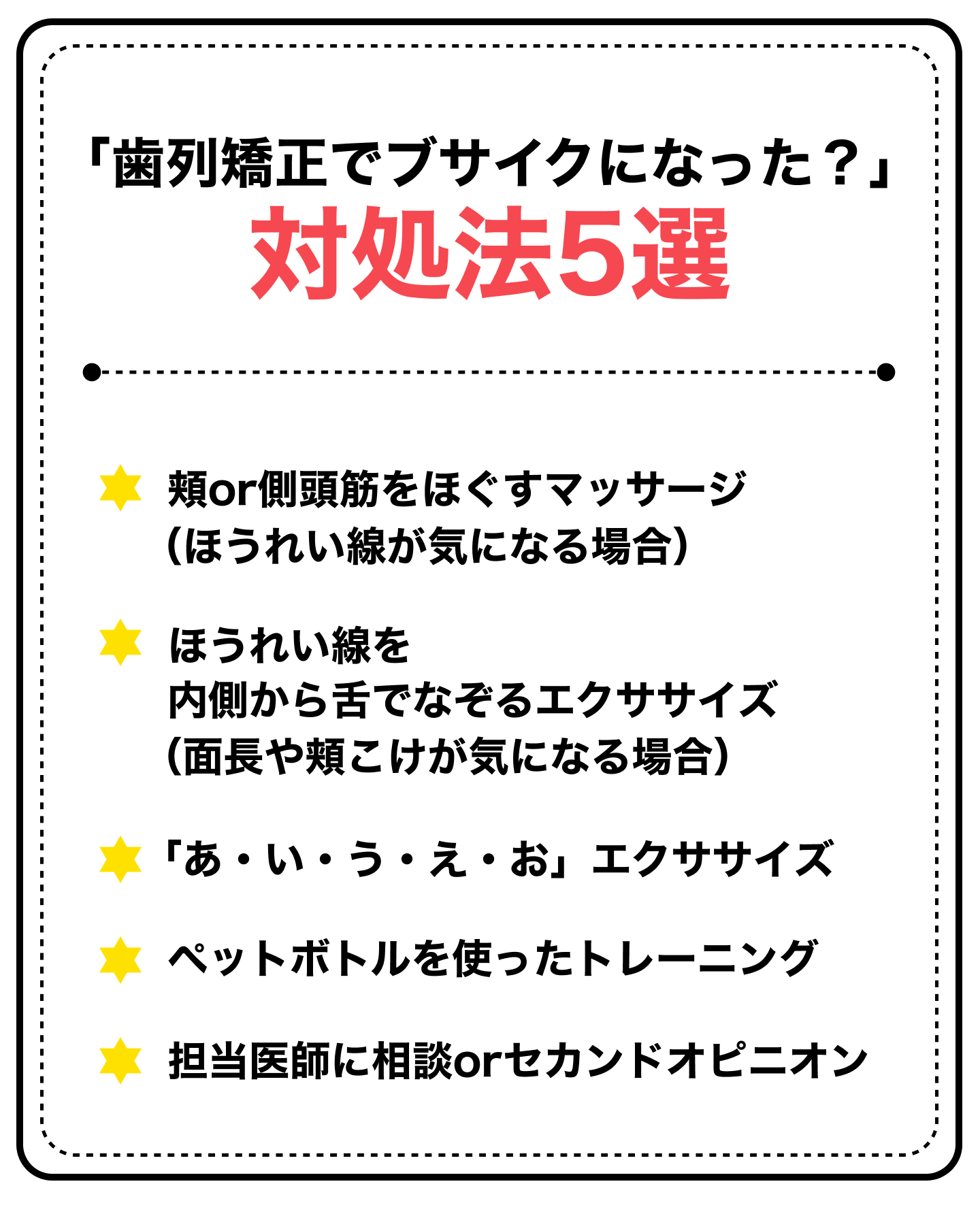 歯列矯正でブサイクになった場合の対処法