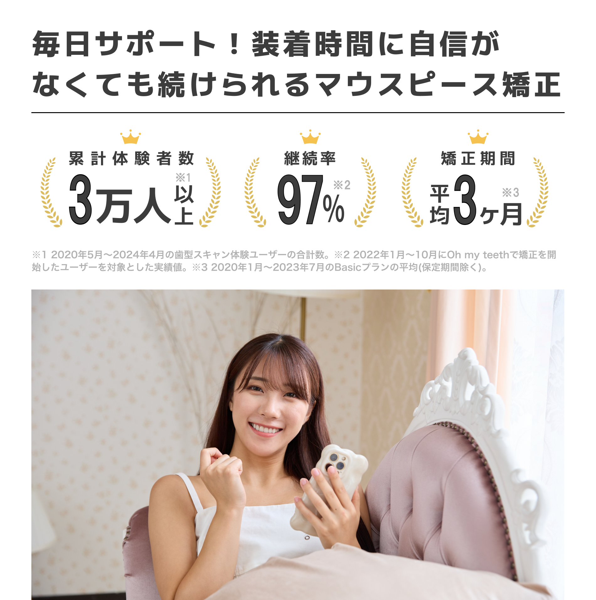 毎日サポート!装着時間に自信がない方でも続けられたマウスピース矯正