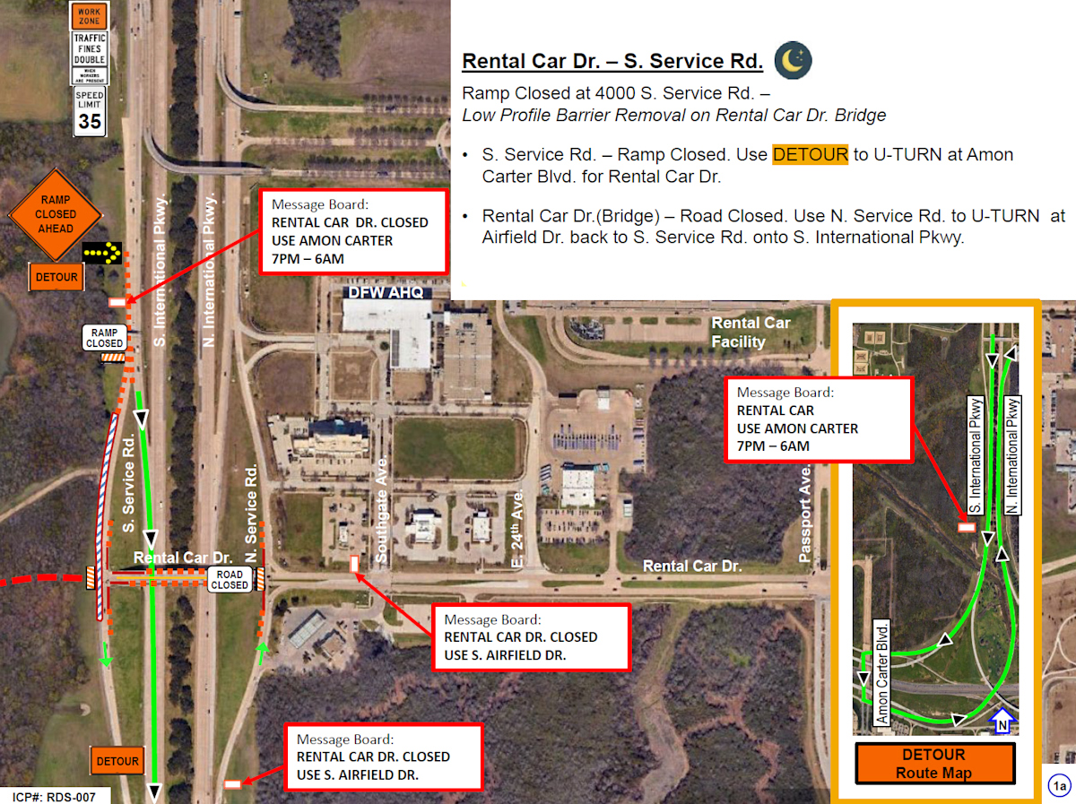 Rental Car Drive Closure - Map NEW copy