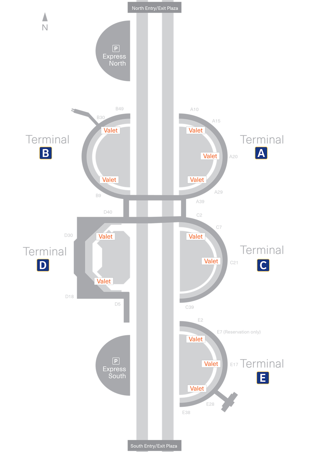 Valet Map