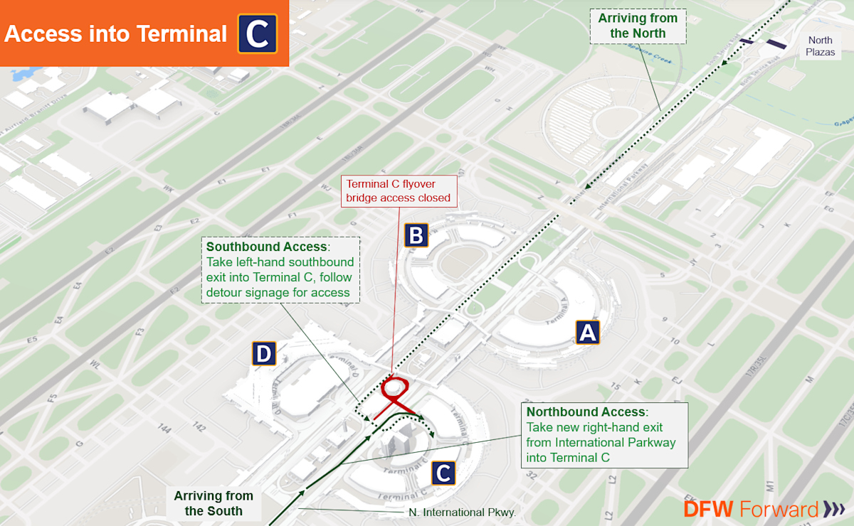 Terminal C Access Map Updated 04-26