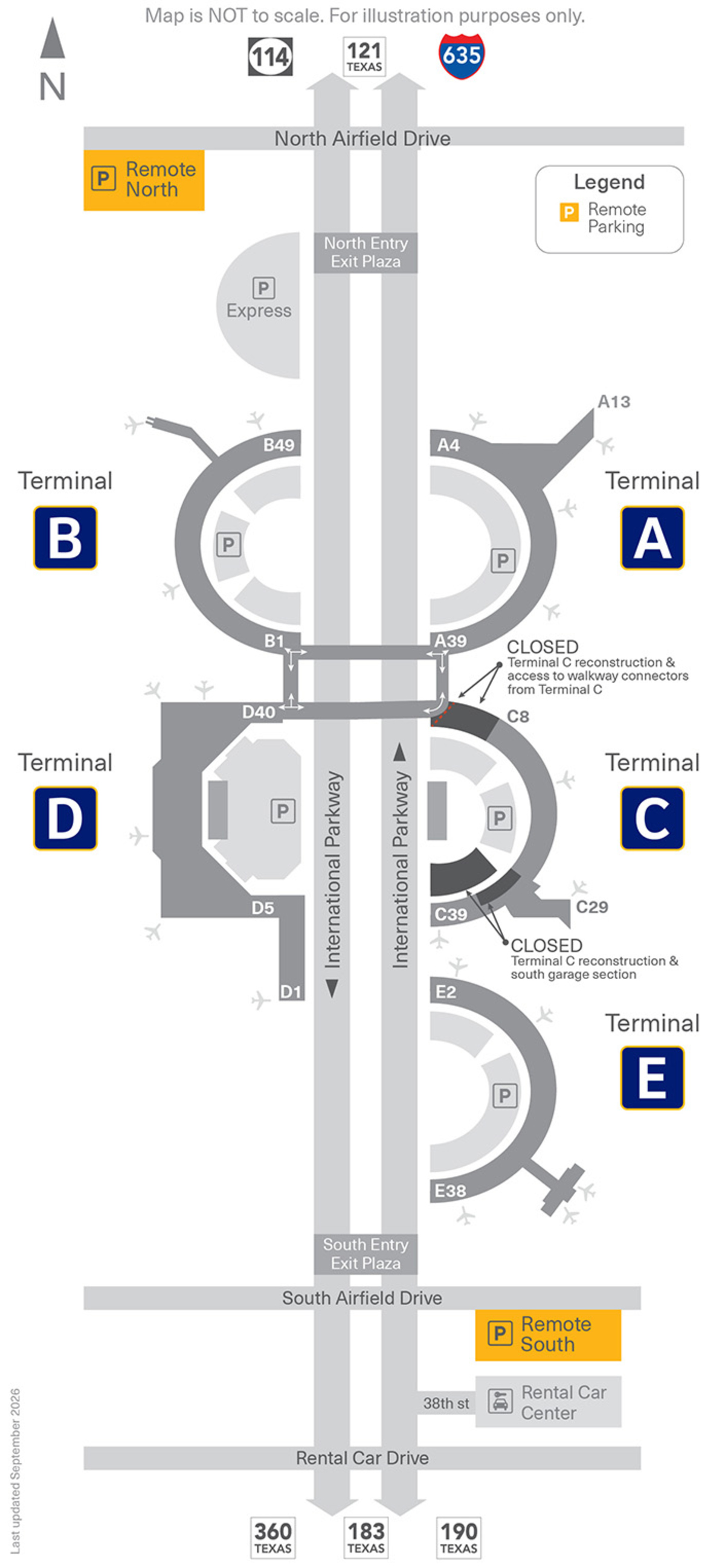 2026 Parking Map Remote