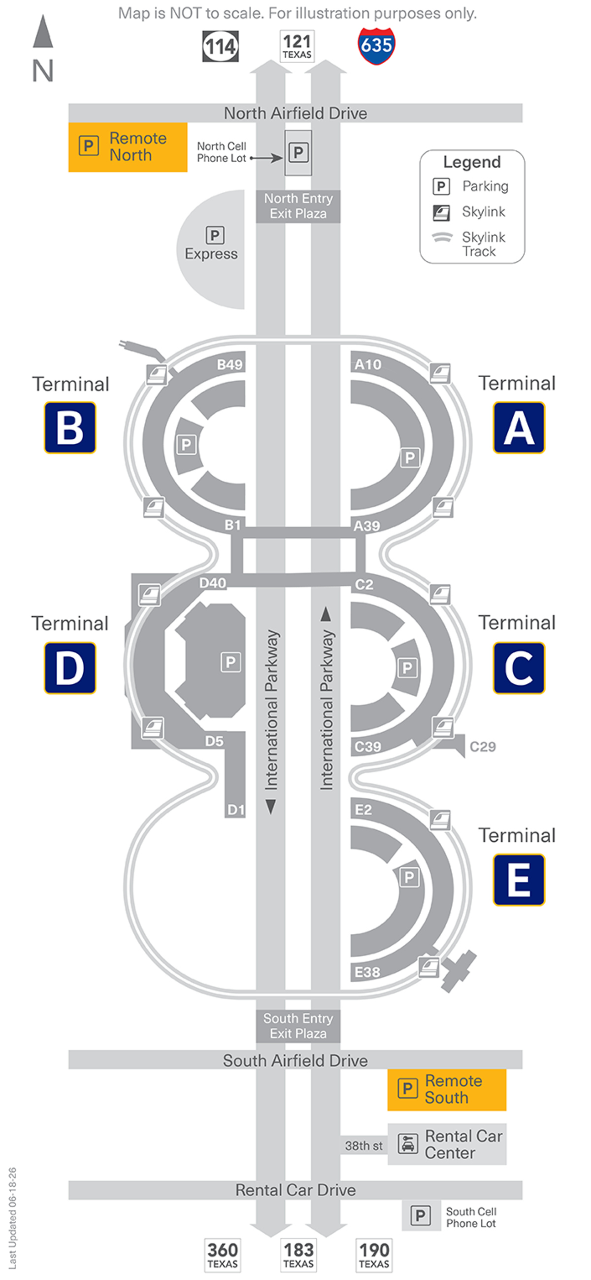 2026 Parking Map Remote