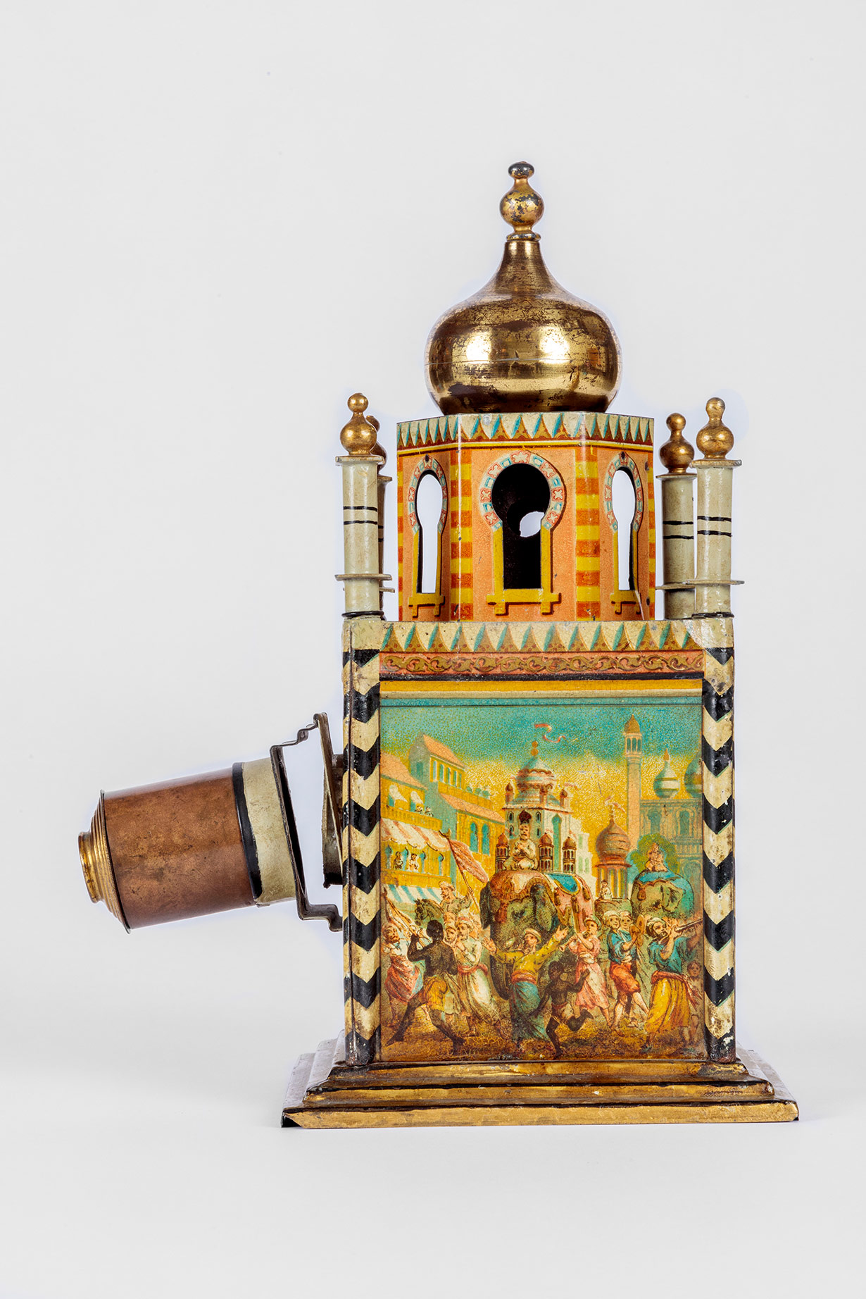 '1001 Nacht' German Toy Magic Lantern, 1860 Academy Museum of Motion Pictures