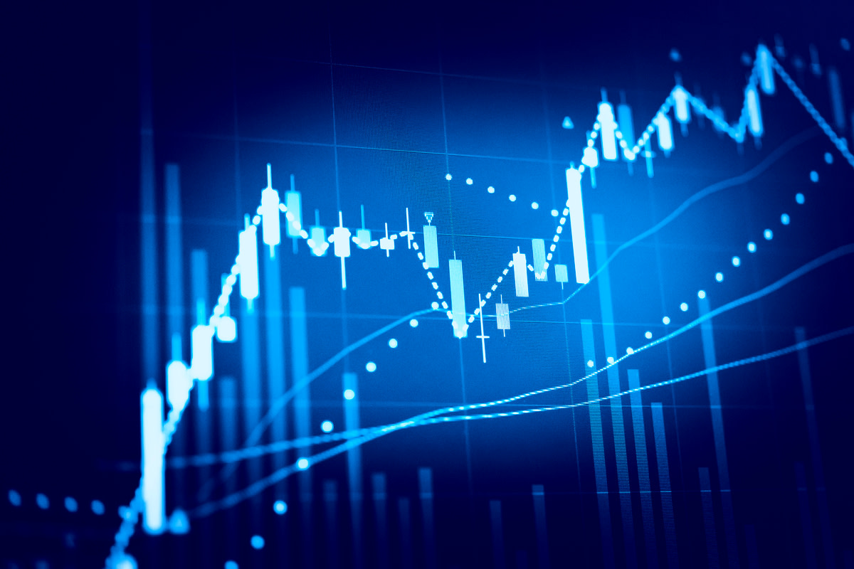 Stock market chart