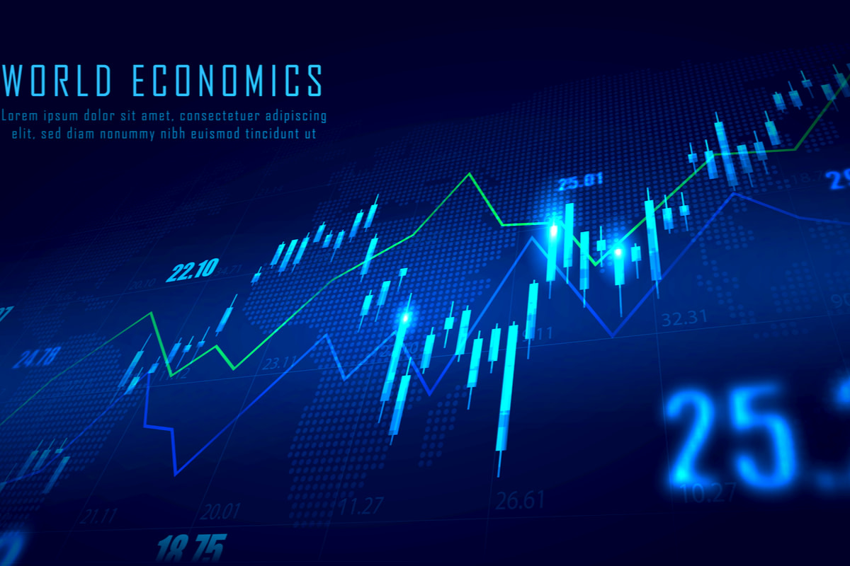 Abstract finance background