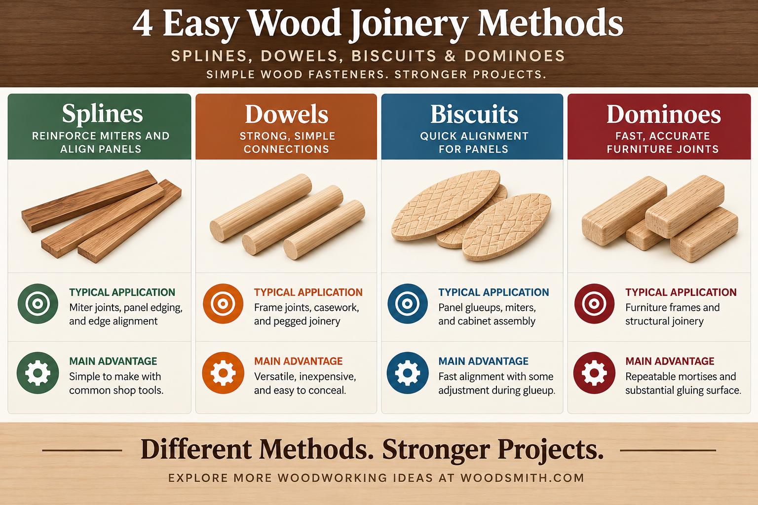 wood joinery infographic
