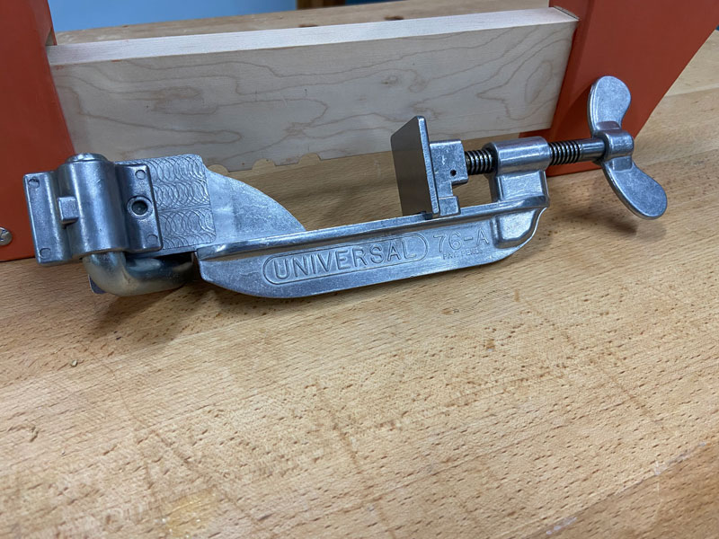 Shelf clamp from Dubuque clamp works