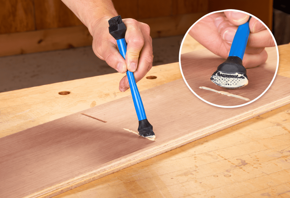Biscuit Slot Glue Spreader Close-Up