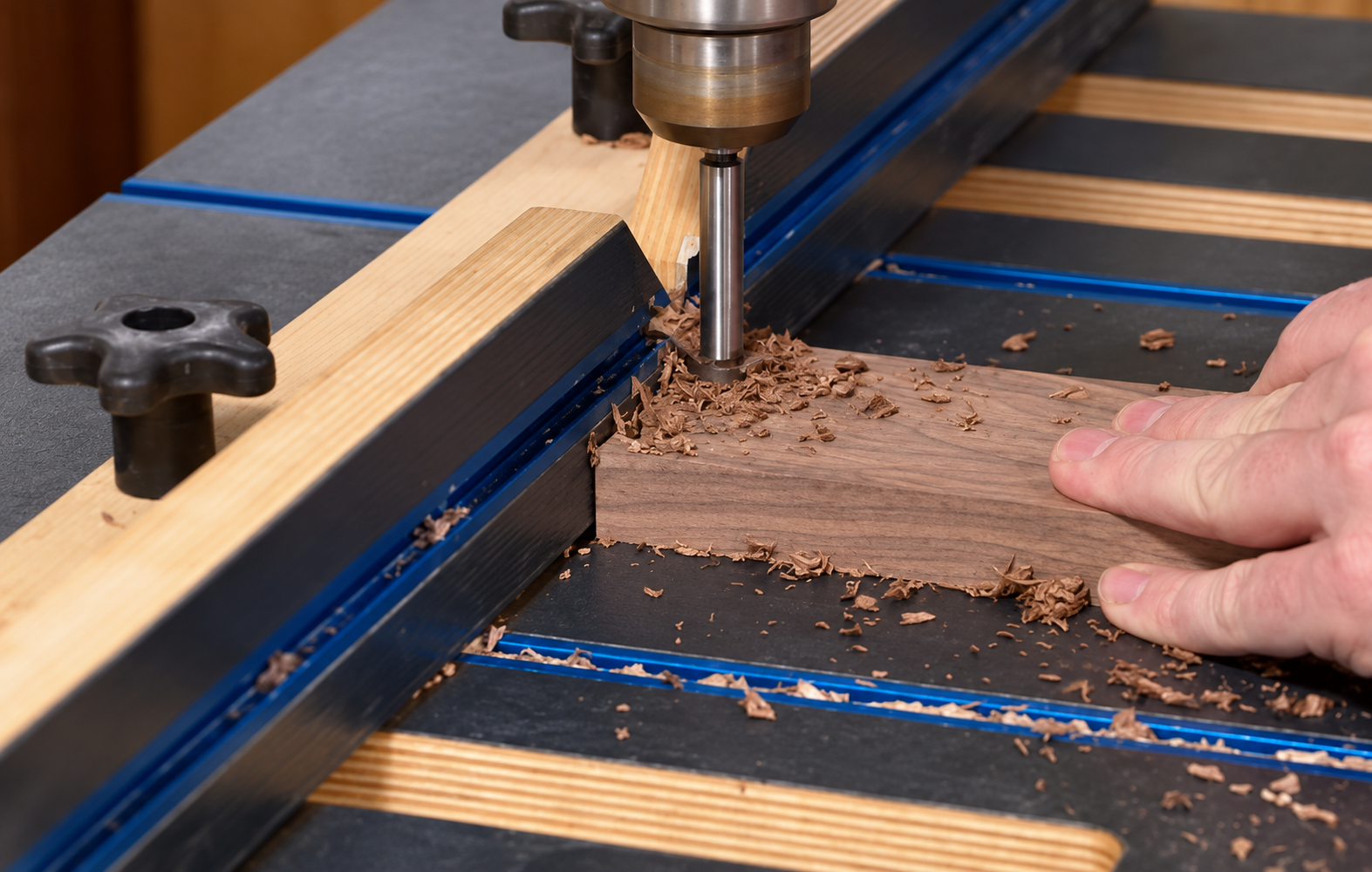 drilling-out-waste-half-blind-dovetail