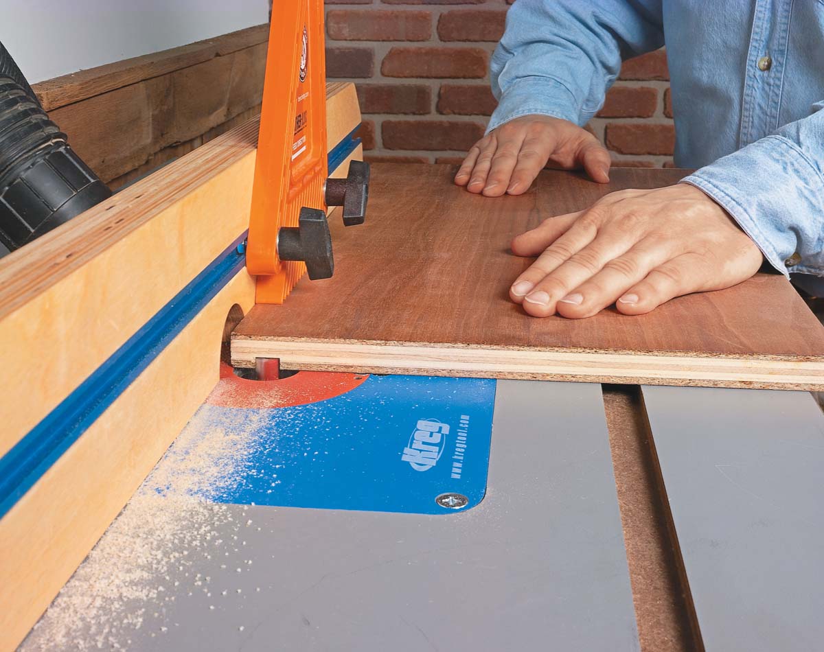 using router table for Straight bits cut crisp, flat dadoes and grooves