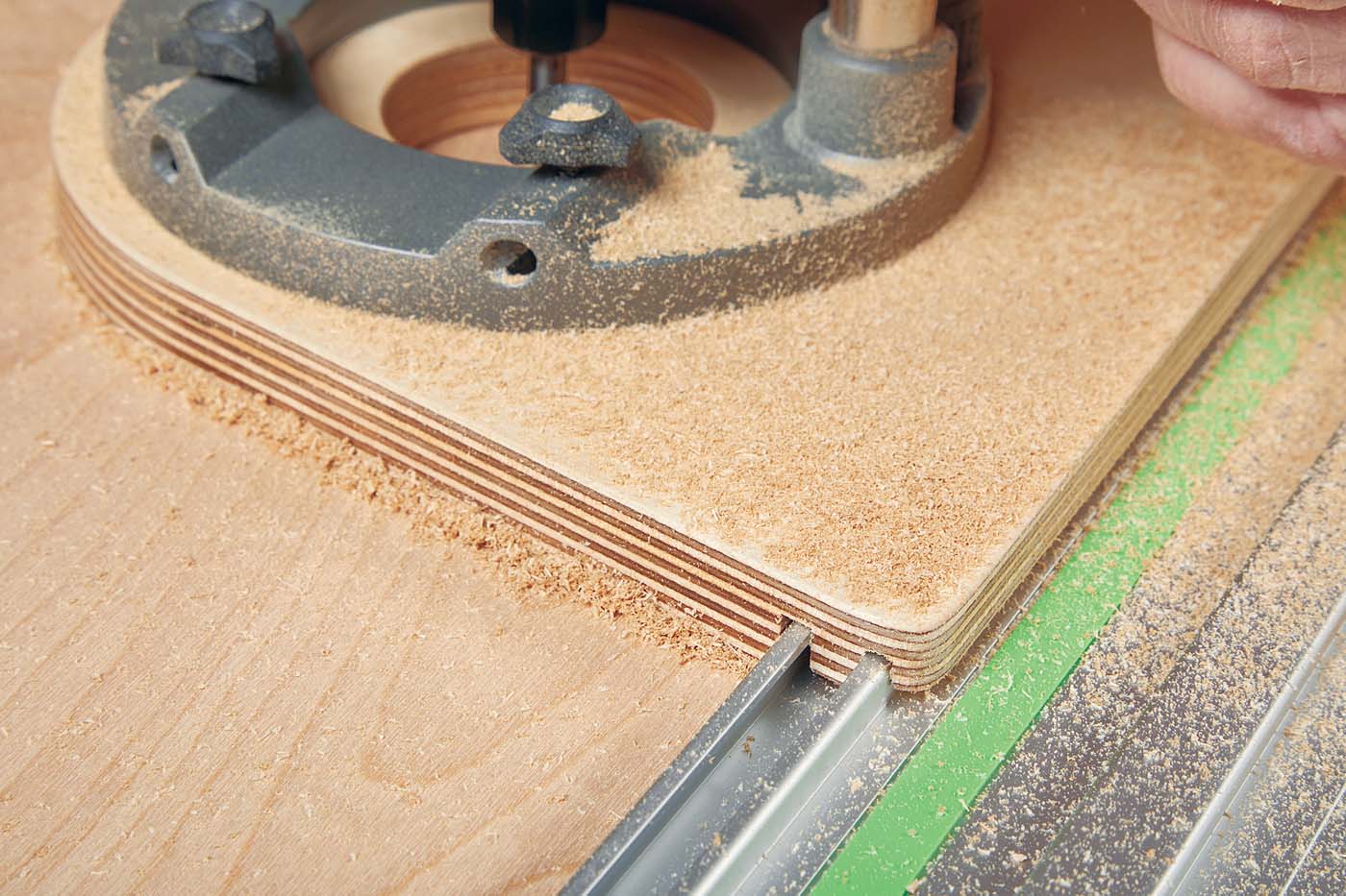 DIY router track guide