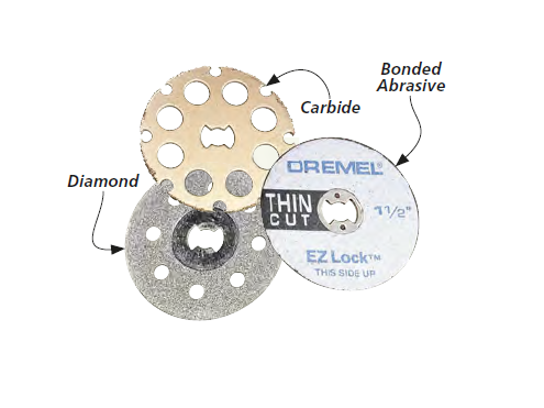mandrel bits for dremel made of diamond, carbide, bonded abrasive