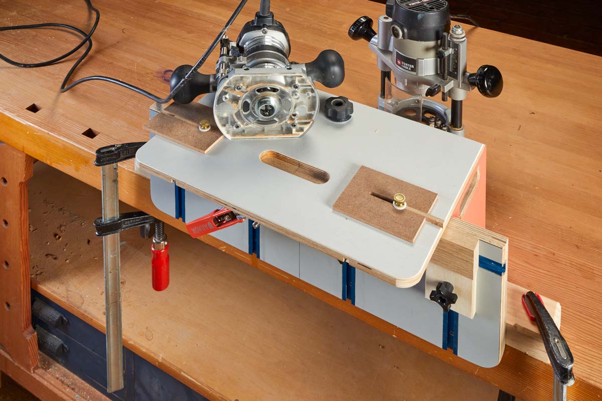 mortising jig with slot for router