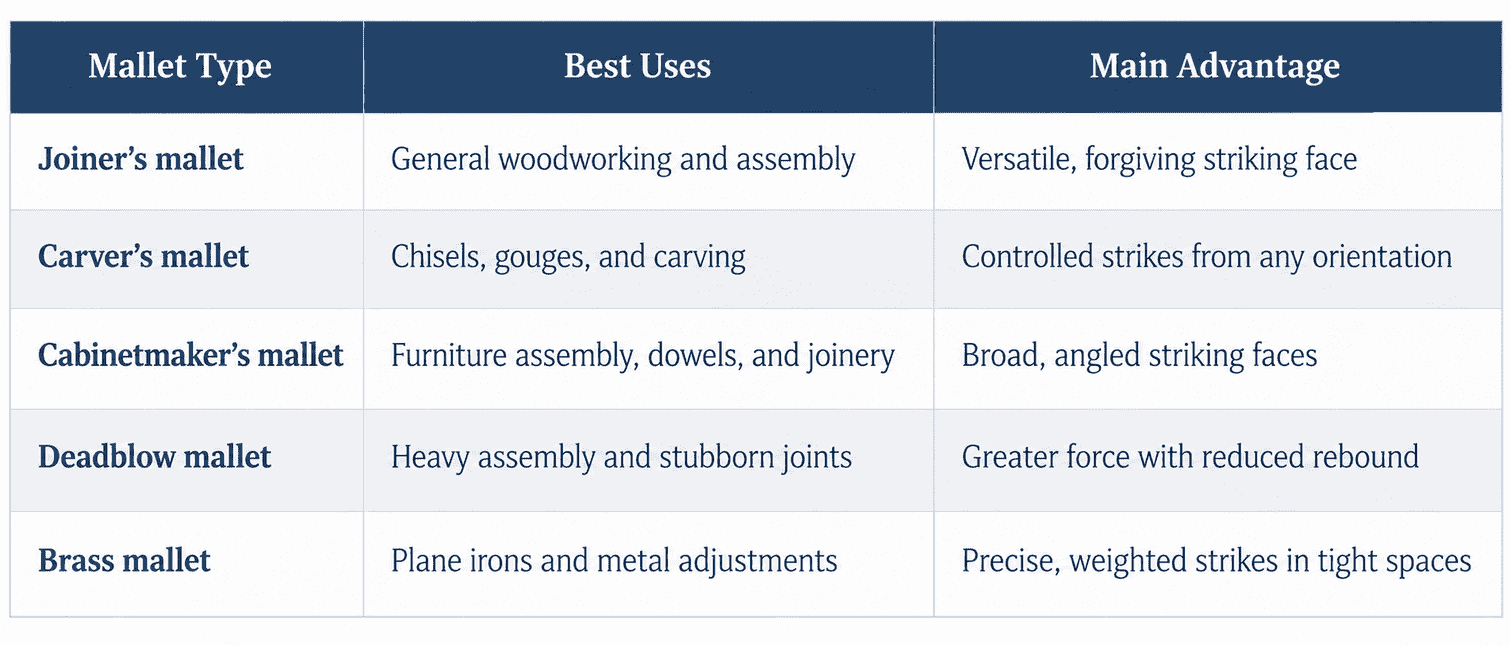 Mallet Types and Their Uses
