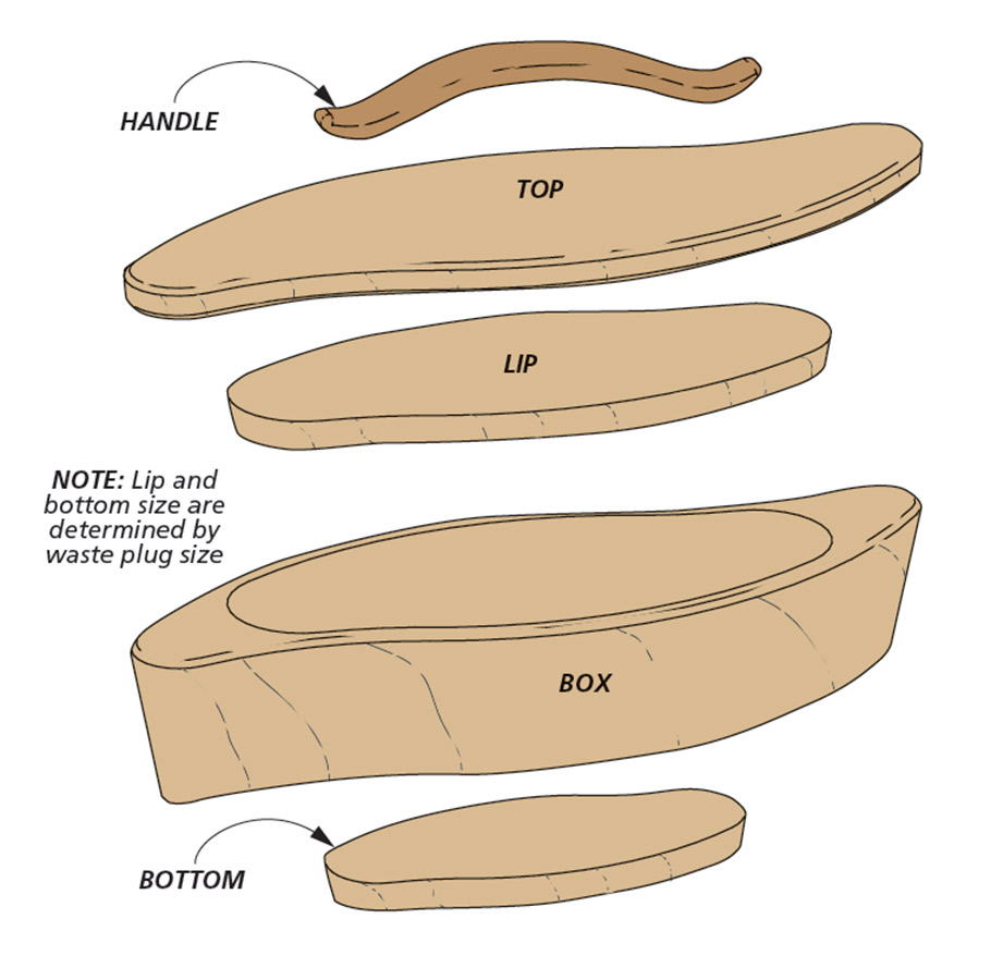 Leaf-Shaped Band Saw Box
