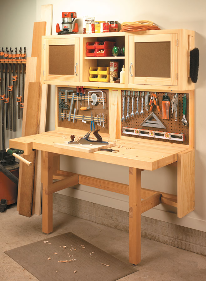 fold-down workstation