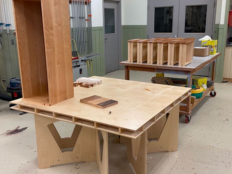 ShopNotes podcast Woodsmith assembly tables