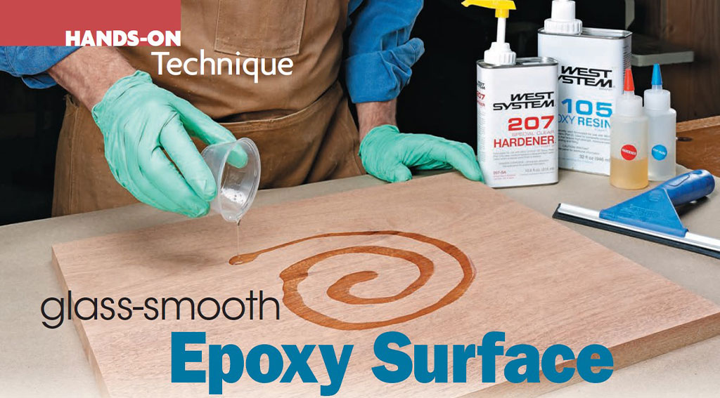 How to apply epoxy finish