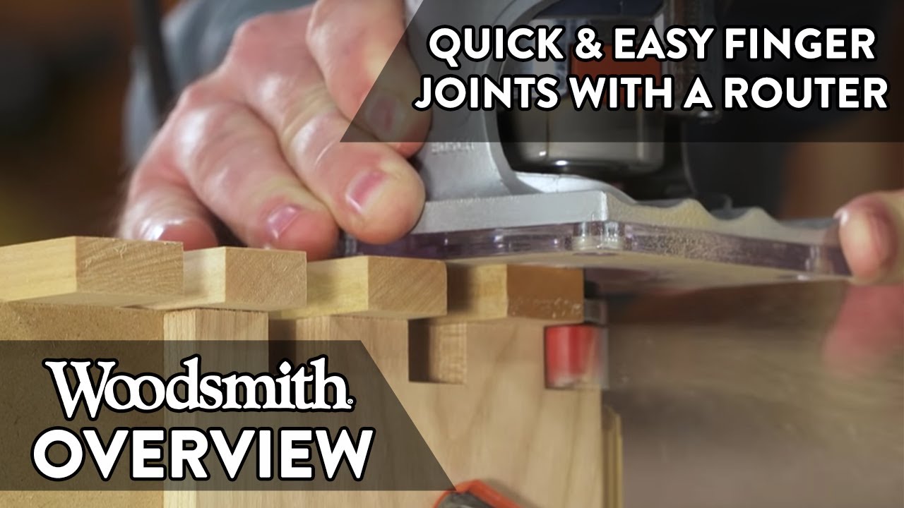 Fast & Easy Finger Joints with a Router Jig